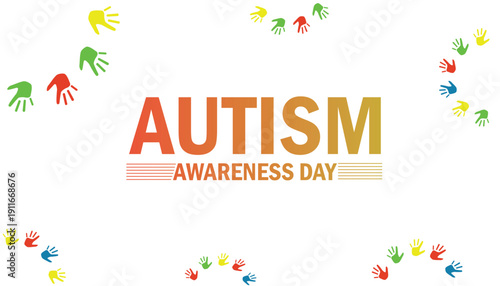 Autism Awareness Day Concept of healthcare awareness campaign for Autism.