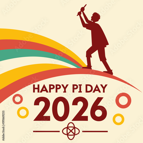 happy pi day vector design