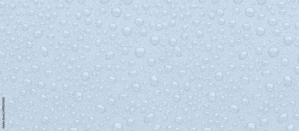 Fototapeta premium water drops uniform powder blue pastel smooth background