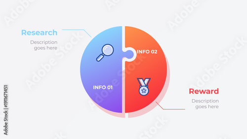 Business cycle infographic with marketing icons. Vector illustration 2 options ideal for business presentations, strategic planning, reports.