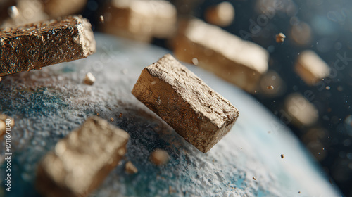 Golden Bars Orbiting: A cel...