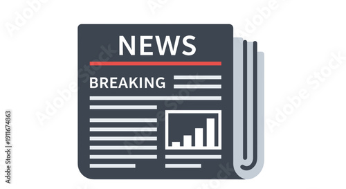 News Graphic with Breaking News Headline.