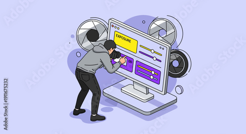 Man Repairing Computer Hardware Components.