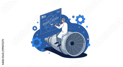 Person in Wheelchair Using Technology Interface.