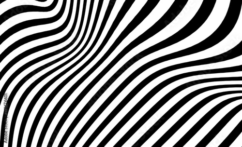 Dynamic Zebra Waves Flowing Seamlessly Across A Stark White Canvas.