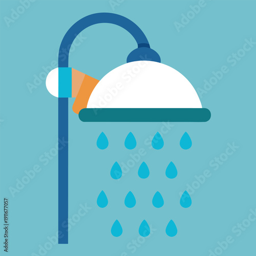A showerhead with water saving droplets 