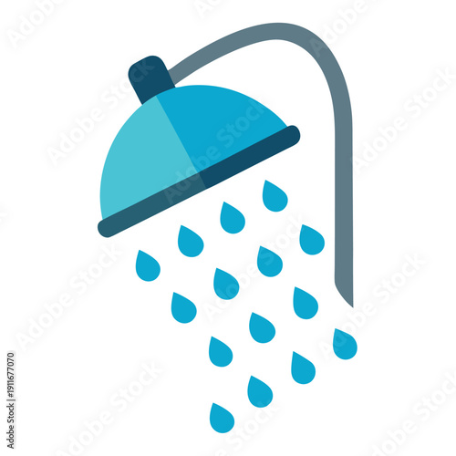 A showerhead with water saving droplets 