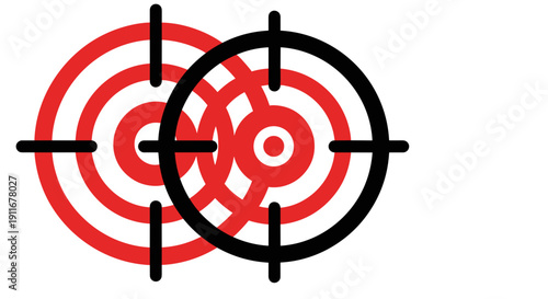 Target Icon with Crosshairs and Concentric Circles.