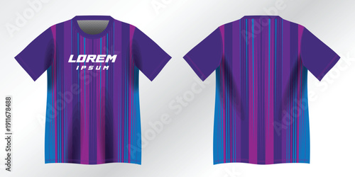 abstract purple blue background pattern for sport jersey design mockup