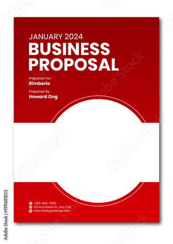 Business professional creating proposal in modern office setting