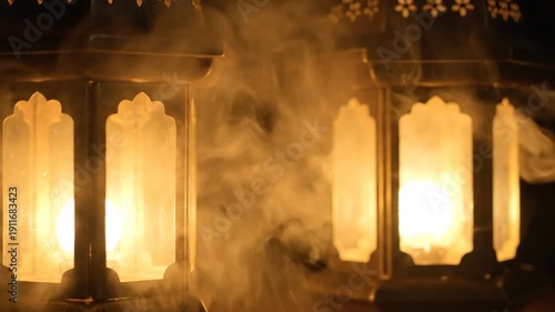 Lanterns with Smoke and Soft Lighting.