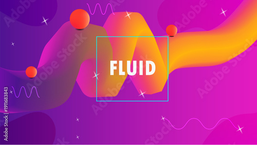 Party poster vector illustration with neon heart and festive design