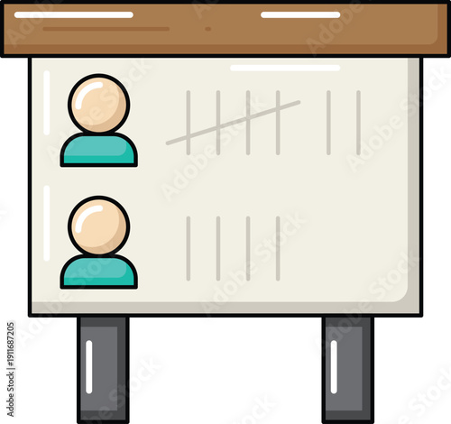design Vote Count illustration icon 