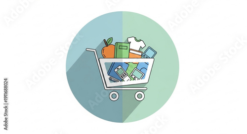 Geometric explosion of colorful shapes and lines in a chaotic yet balanced composition, representing creativity and artistic expression.