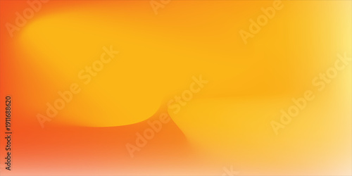 Abstract Blurry Orange Yellow Wave Background Design, Fresh Orange Yellow Stylish Background Template Vector