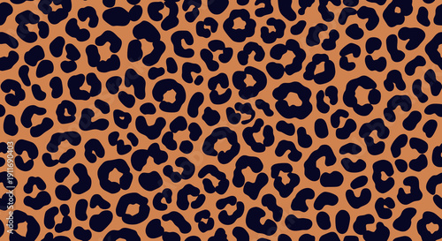 Peach and navy leopard print pattern design background with modern animal texture