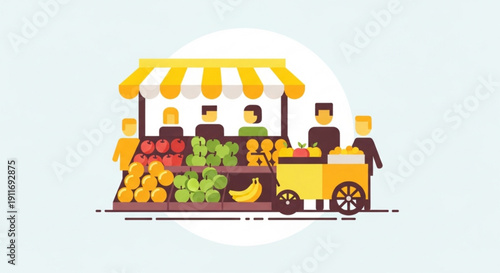 Minimalist vector illustration of a lightbulb glowing, symbolizing a bright idea or innovation, set against a clean background.