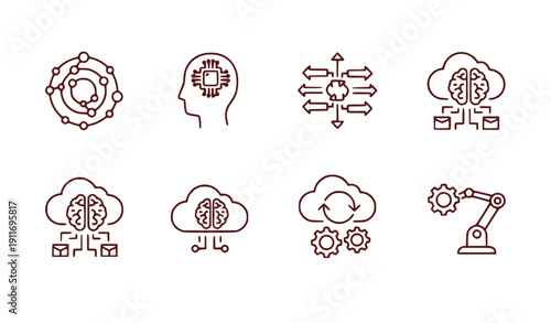 Social Media and Digital Communication Network, Flat Vector Illustration of Online Connection and Interaction
