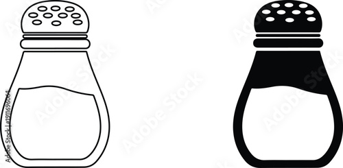 Salt and pepper shaker bottles with lids and holes for seasoning food  kitchen condiment containers