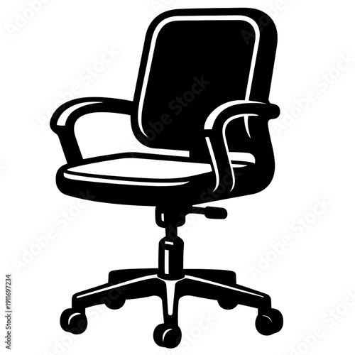 Professional Ergonomic Swivel Office Task Chair with Adjustable Armrests & Smooth Casters. Delivering superior lumbar support for optimal comfort & productivity in home or business environments. A ver