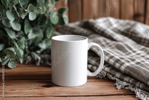 Wallpaper Mural Cozy rustic mug setting scene. Torontodigital.ca