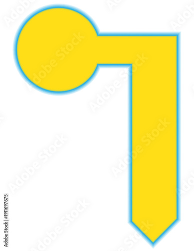 yellow text frame for any text with paper clip