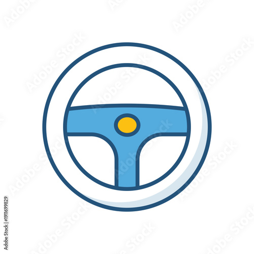 Steering Wheel vector icon