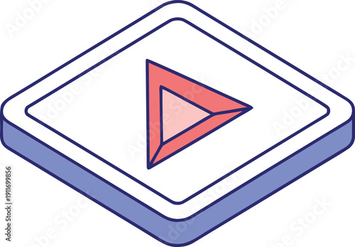 Play Button Icon Illustration. Media Play Button Symbol. Video Play Button Icon. Play Button Interface Design. Play Button Control Element. Multimedia Play Button Icon. Digital Play Button UI Element