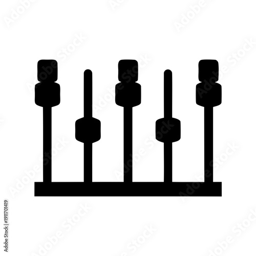 Equalizer, sound controller, audio mixing, music production, studio equipment and levels