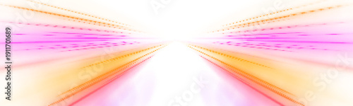 Neon multicolor speed trail glows with vibrant gradients. Smooth curves create dynamic motion effect. Perfect transparent element for banners, posters, and UI layouts. PNG