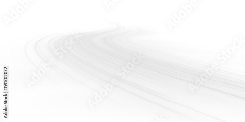 White neon track curves dynamically across dark digital space. Glowing motion lines convey futuristic high-speed flow. Perfect for sci-fi backgrounds, banners, and UI kits.