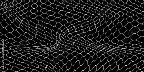 Curved net pattern. Seamless design for sportswear or equipment like soccer goals, volleyball nets, basketball hoops, hockey nets, and athletic gear.