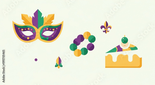 Hand-drawn abstract botanical elements and organic shapes in a seamless pattern, artistic vector illustration