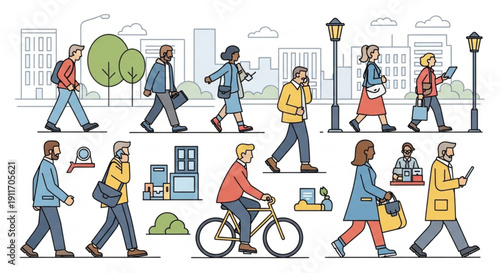 Modern abstract seamless pattern with dynamic wavy lines and dots, energetic colorful vector design