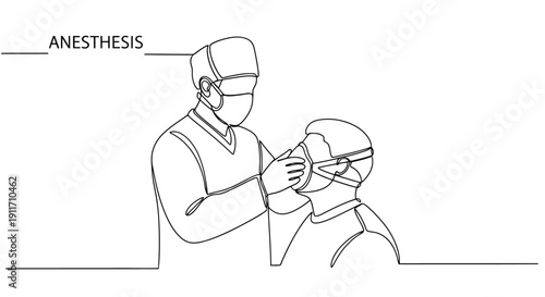 Anesthesiologist Administering Anesthesia to Patient Before Surgery.