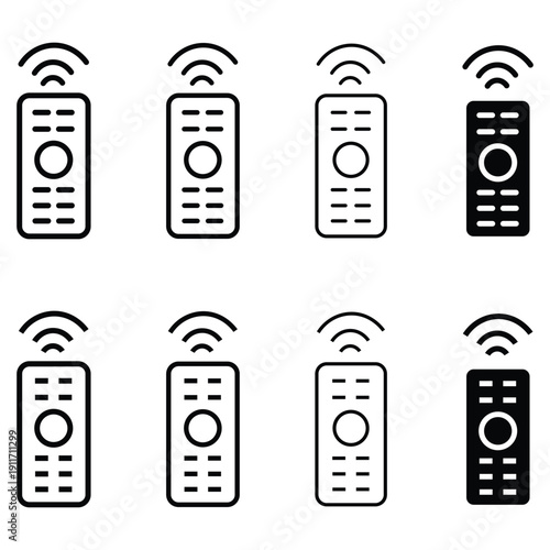 Linear remote control device icon. Trendy flat remote icon from smart house collection, Thin line remote control vector. The best Remote icon vector, illustration.