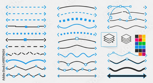 Seamless abstract pattern with vibrant colorful floral elements and leaves, cheerful and lively design