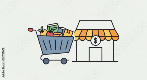 Collection of hand-drawn doodles representing work and productivity, creative vector elements for business concepts.