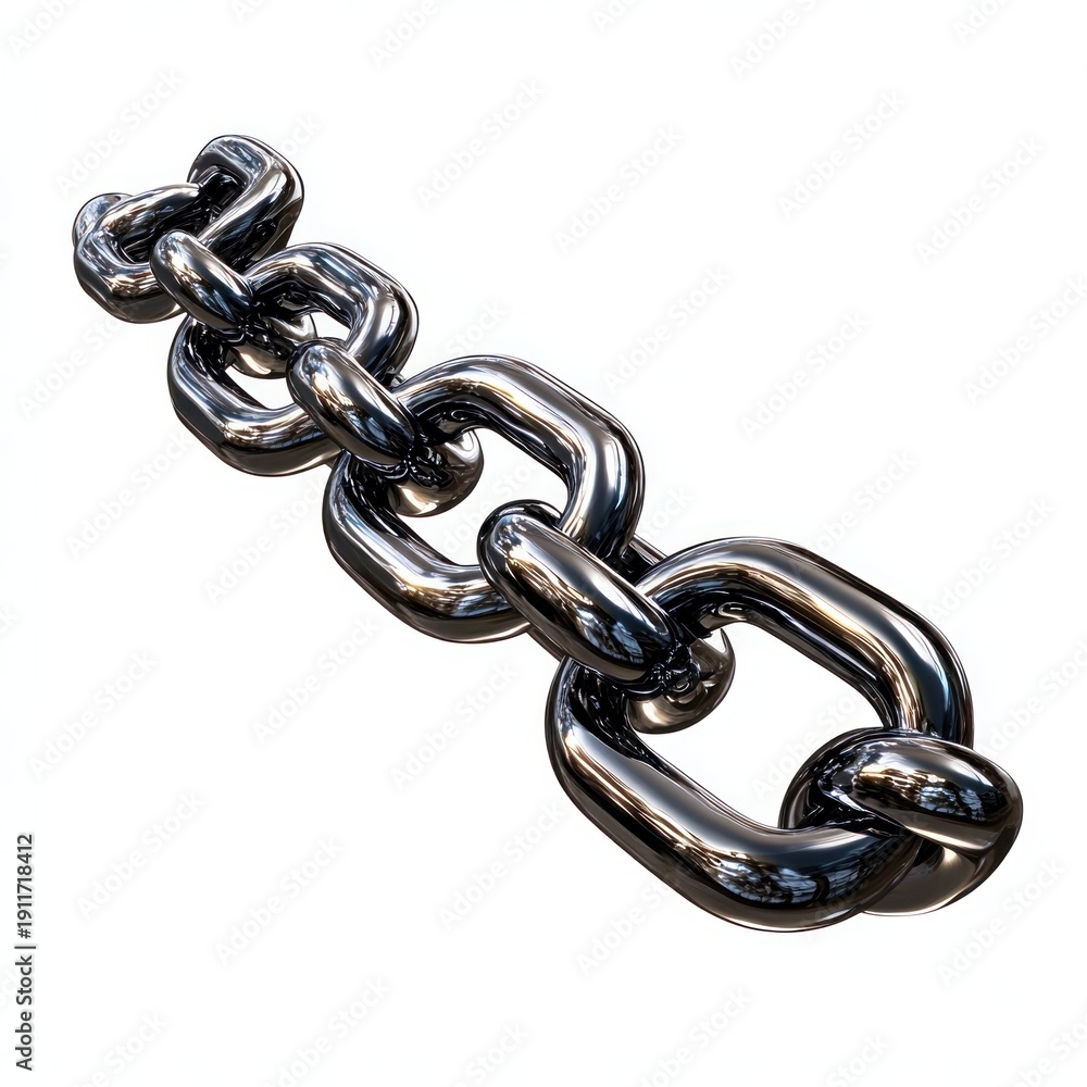 Fototapeta premium Chain design industrial connection.