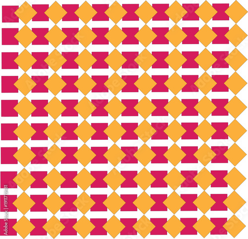 Geometric Retro Tile Pattern