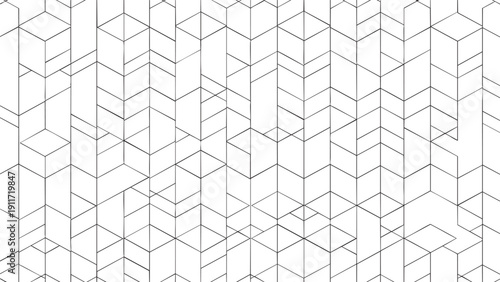 Vector seamless pattern with a 3d metal grid texture featuring a geometric square cube design for a modern architectural mosaic wallpaper and technology backdrop illustration