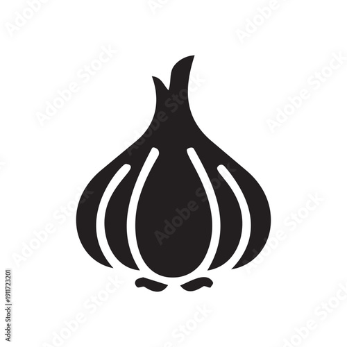 Nowruz Seer Garlic Icon 2026 Persian New Year Haft Seen Symbol Vector Design Graphic Element