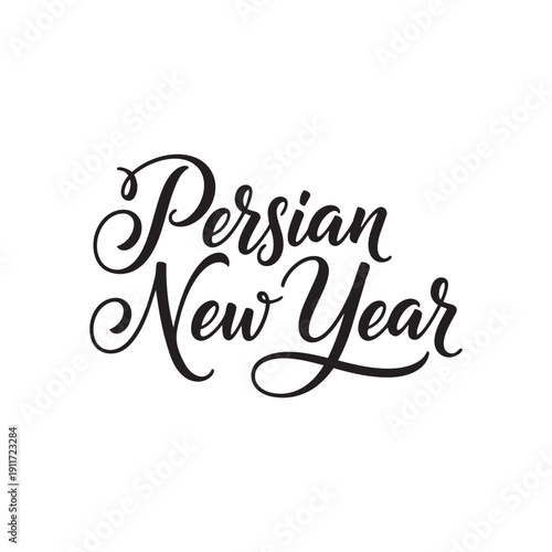 Persian New Year 2026 Elegant Calligraphy Typography Nowruz Greeting Design Vector Illustration Poster For Celebration