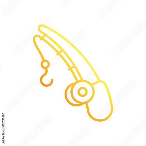 Fishing Rod vector icon