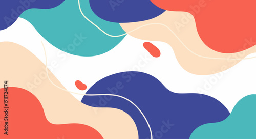 Bright Modern Wavy Pattern Design