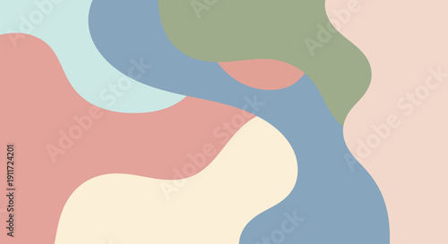 Rhythmic abstract swirls shaping a luminous color journey