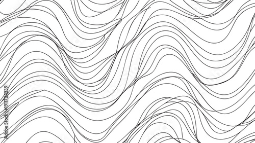 Seamless vintage damask floral pattern with abstract vector swirls and decorative wave texture for a stylish wallpaper backdrop illustration