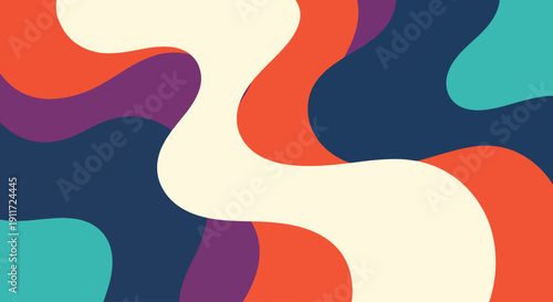 Fluid abstract shapes celebrating warmth light and soothing contrast