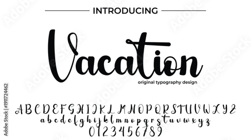 Vacation - Elegant Script Font for Smooth Handwritten Design and Creative Typography