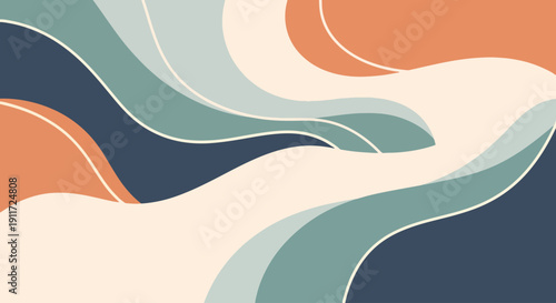 Bright Rainbow Ripple Effect Illustration